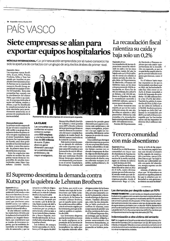 Burdinola en Expansion. Gabinete de Prensa Spb_ servicios periodísticos